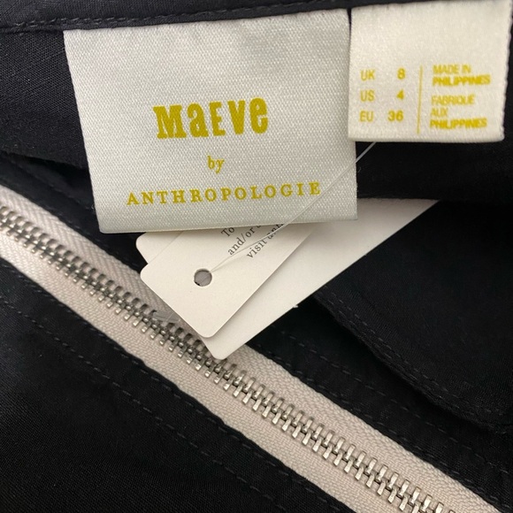 NWT MAEVE By Anthropologie Black Dress size 4 - Picture 8 of 11